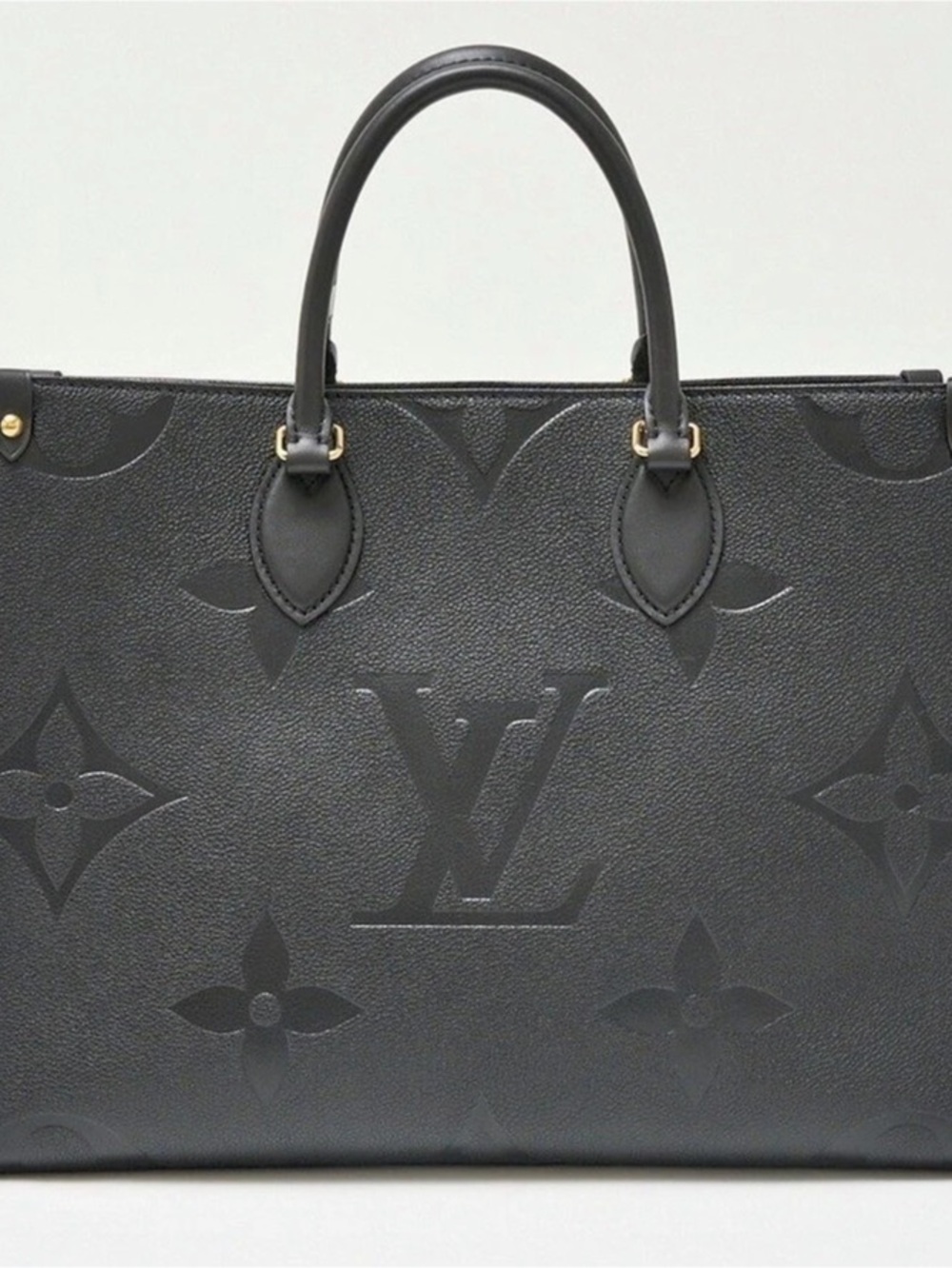 Louis Vuitton Onthego MM Black & Brown Tote